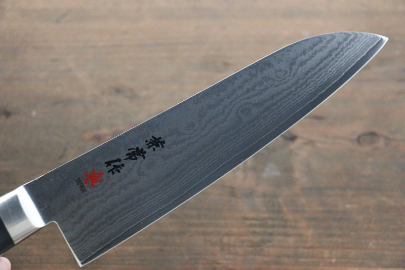 Kanetsune VG10 de 33 Capas Damasco Santoku  180mm Mango de Plastico - Japanny-SP