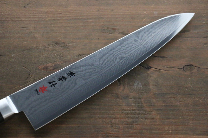 Kanetsune VG10 de 33 Capas Damasco Gyuto  210mm Mango de Madera de pakka - Japanny-SP