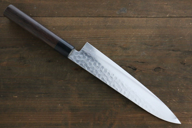 Sakai Takayuki AUS10 Damasco de 45 Capas Gyuto  210mm Mango de Shitan - Japanny-SP