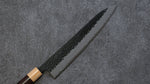 Seisuke Shitan Super Azul Martillado Kurouchi Gyuto  240mm Mango de Shitan - Japanny-SP