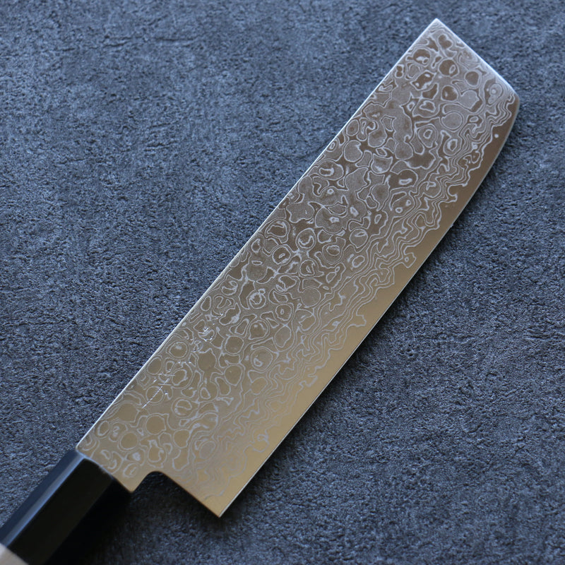 Misuzu AUS10 Damasco Terminado Migaki Nakiri  165mm Mango de Magnolia - Japanny-SP