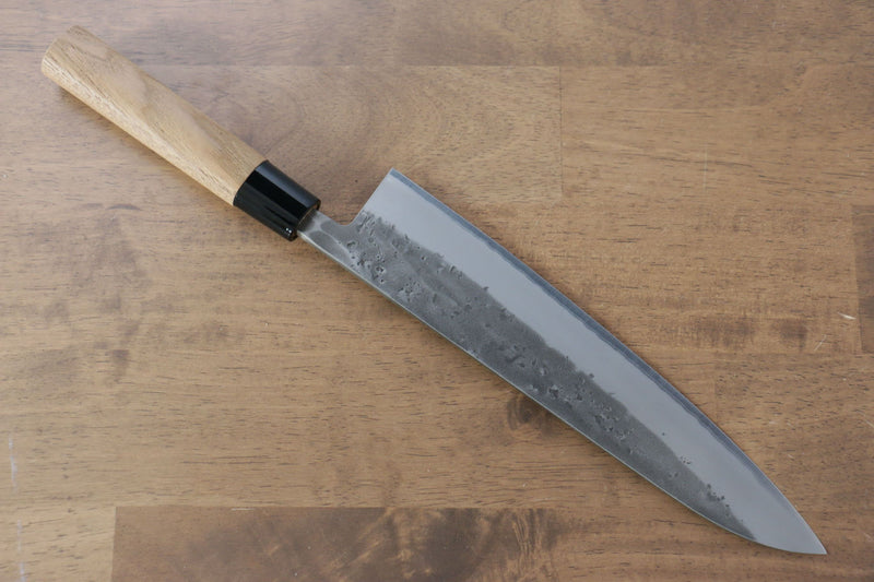 Seisuke Acero Azul No.2 Nashiji Gyuto  240mm Mango de Castaña - Japanny-SP