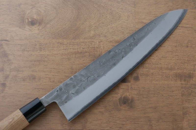 Seisuke Acero Azul No.2 Nashiji Gyuto  240mm Mango de Castaña - Japanny-SP