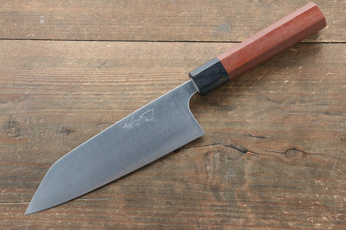 Shibata Takayuki Koutetsu Super Azul Santoku 165mm Mango de Jarrah - Japanny-SP