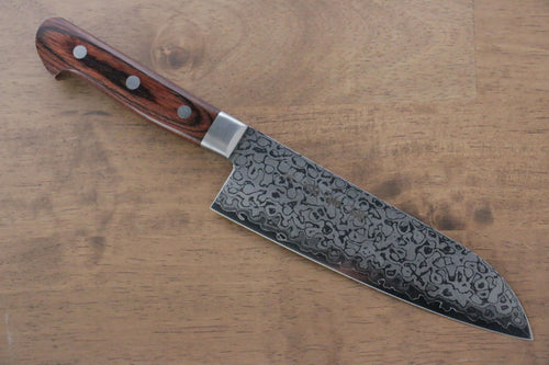 Sakai Takayuki VG10 Damasco de 17 Capas Terminado de Espejo Santoku  165mm - Japanny-SP