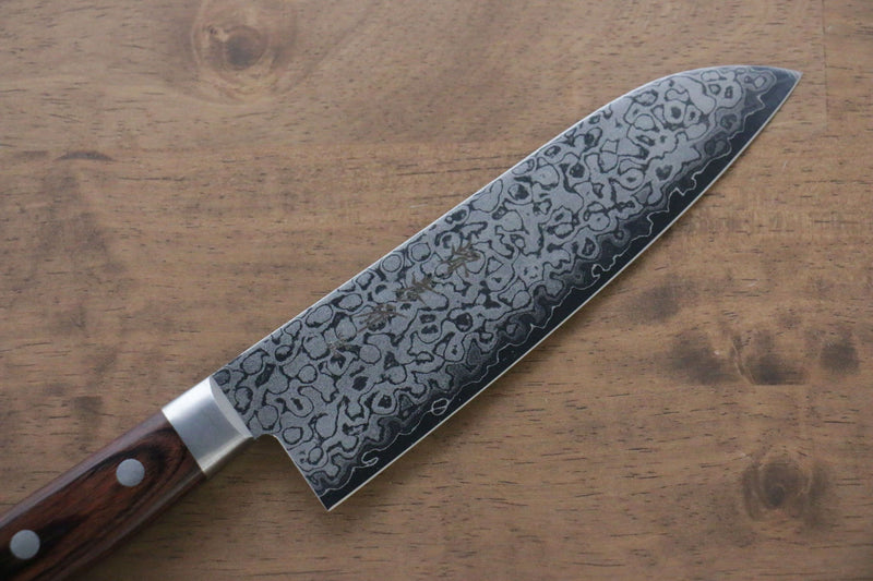 Sakai Takayuki VG10 Damasco de 17 Capas Terminado de Espejo Santoku  165mm - Japanny-SP