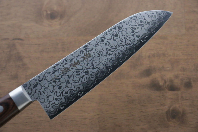 Sakai Takayuki VG10 Damasco de 17 Capas Terminado de Espejo Santoku  165mm - Japanny-SP