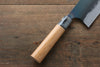 Masakage Masakage Mizu Blue Steel No.2 Black Finished Nakiri  170mm with American Cherry Handle - Japanny-SP