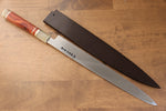 Sakai Takayuki Tenryu Uzushio Acero Azul No.2 Grabado de Dragón Yanagiba  300mm Mango de Madera de ebano rojo  con Funda - Japanny-SP