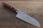 Kunihira Tanzo VG1 Damasco Santoku  170mm Mango de Caoba - Japanny-SP