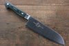 Sakai Takayuki Gran Chef Gran Chef Acero Sueco Santoku 180mm Mango de Micarta verde - Japanny-SP