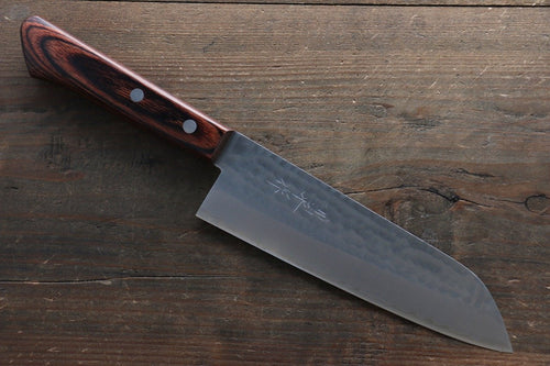 Kunihira VG1 Martillado Santoku  170mm Mango de Caoba - Japanny-SP