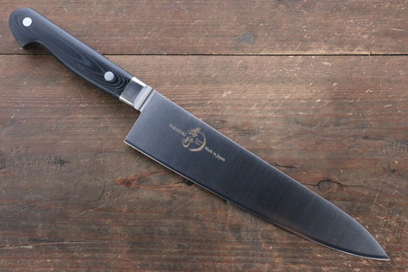 Sakai Takayuki Gran Chef Gran Chef Acero Sueco Gyuto 210mm Mango de Micarta Negra - Japanny-SP