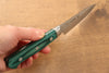 Sakai Takayuki VG10 Damasco de 17 Capas Petty-Utilitario  80mm Mango de Madera de pakka verde - Japanny-SP