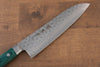 Sakai Takayuki VG10 Damasco de 17 Capas Santoku  170mm Mango de Madera de pakka verde - Japanny-SP