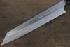 Hideo Kitaoka [Para zurdos] Acero Blanco No.2 Damasco Kiritsuke Yanagiba  240mm Mango de Shitan - Japanny-SP