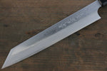 Hideo Kitaoka [Para zurdos] Acero Blanco No.2 Damasco Kiritsuke Yanagiba  240mm Mango de Shitan - Japanny-SP