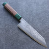 Seisuke Super Azul Martillado Bunka  185mm Mango de Nogal(doble anillo de pakka verde) - Japanny-SP