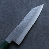 Seisuke Super Azul Martillado Bunka  185mm Mango de Nogal(doble anillo de pakka verde) - Japanny-SP