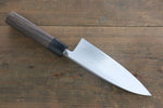 Hideo Kitaoka Acero Blanco No.2 Damasco Deba  165mm Mango de Shitan - Japanny-SP