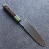 Sakai Takayuki Joya Esmeralda VG1 Santoku  180mm Mango de Wenge (Doble Aro Verde) - Japanny-SP