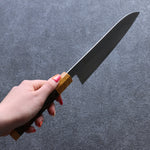 Sakai Takayuki Joya Topacio VG1 Santoku  180mm Mango de Wenge (Doble Aro Amarillo) - Japanny-SP