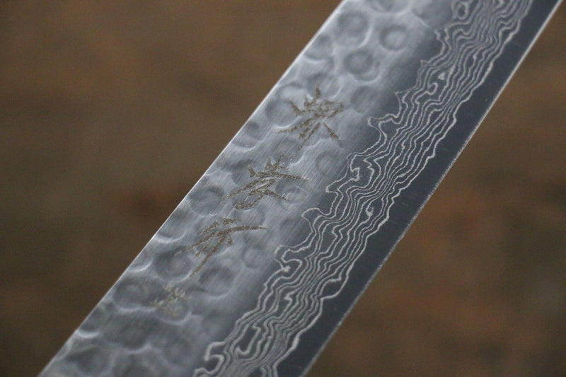 Sakai Takayuki AUS10 Damasco de 45 Capas Sujihiki  240mm Mango de Shitan - Japanny-SP