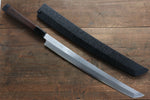 Sakai Takayuki Zangetsu Acero de Plata No.3 Sakimaru Yanagiba  Mango de Wenge Con funda - Japanny-SP