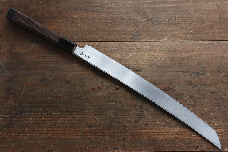 Sakai Takayuki Zangetsu Acero de Plata No.3 Sakimaru Yanagiba  Mango de Wenge Con funda - Japanny-SP