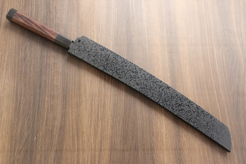 Sakai Takayuki Zangetsu Acero de Plata No.3 Sakimaru Yanagiba  Mango de Wenge Con funda - Japanny-SP