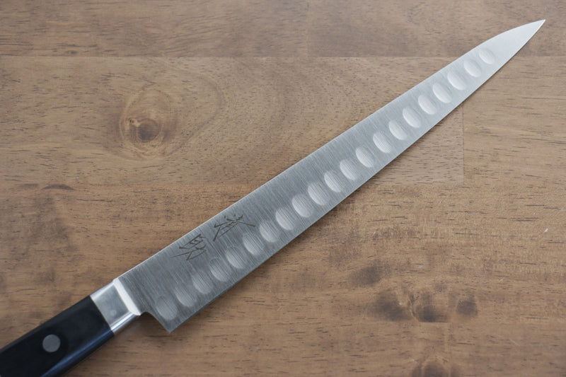 Seisuke Acero Sueco Sujihiki Salmon  240mm Mango de Madera de Pakka Negra - Japanny-SP