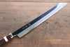 Sakai Takayuki Shiden Acero de Plata No.3 Kengata Yanagiba 300mm Mango de Ironwood del desierto(modelo sugihara) - Japanny-SP