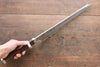 Sakai Takayuki Shiden Acero de Plata No.3 Kengata Yanagiba 300mm Mango de Ironwood del desierto(modelo sugihara) - Japanny-SP