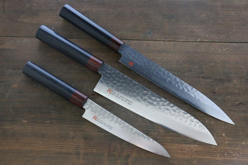 Iseya VG10 33 Layer Damascus Japanese, Gyuto 210mm, Petty 150mm & Sushi Knife 210mm Set - Japanny-SP