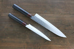 Iseya VG10 33 Layer Damascus Japanese Petty 150mm  and Gyuto 210mm  Set - Japanny-SP