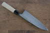 Sakai Takayuki Acero Blanco Kurouchi Gravado Ittouryumon Deba  210mm Mango de Magnolia - Japanny-SP