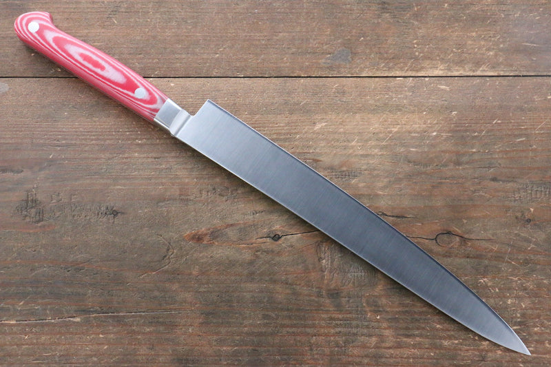 Sakai Takayuki Gran Chef Gran Chef Acero Sueco Sujihiki 240mm Mango de Micarta Roja - Japanny-SP