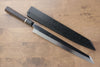 Sakai Takayuki Fujisan Acero Blanco No.2 Honyaki Kiritsuke Yanagiba  300mm Mango de Ebano con anillo Con funda - Japanny-SP