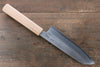 Seisuke Acero de Plata No.3 Santoku  165mm Mango de Cerezos Floreciendo - Japanny-SP