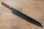 Sakai Takayuki Fujisan Acero Blanco No.2 Honyaki Kiritsuke Yanagiba  300mm Mango de Ebano con anillo Con funda - Japanny-SP