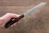 Seisuke Acero de Plata No.3 Kiritsuke Petty, Utilitario  150mm Mango de Laquerado - Japanny-SP