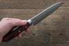 Kunihira Sairyu VG10 Damasco Santoku pequeno  135mm Mango de Madera de pakka roja - Japanny-SP