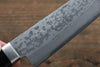 Kunihira Sairyu VG10 Damasco Santoku pequeno  135mm Mango de Madera de Pakka Negra - Japanny-SP