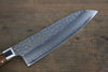 Sakai Takayuki VG10 de 33 Capas Damasco Santoku 180mm Mango de Ironwood del desierto(modelo sugihara) - Japanny-SP