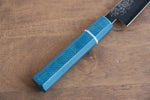 Seisuke VG5 Nashiji Tinte negro Petty-Utilitario  150mm Mango de Micarta de lienzo azul - Japanny-SP