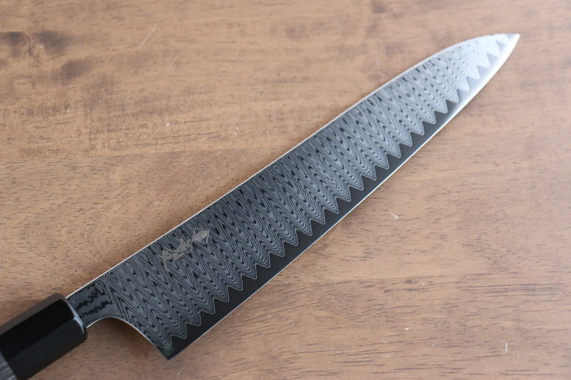 Kanjyo Escalera VG10 Damasco Gyuto  240mm Mango de Madera de Pakka Gris - Japanny-SP