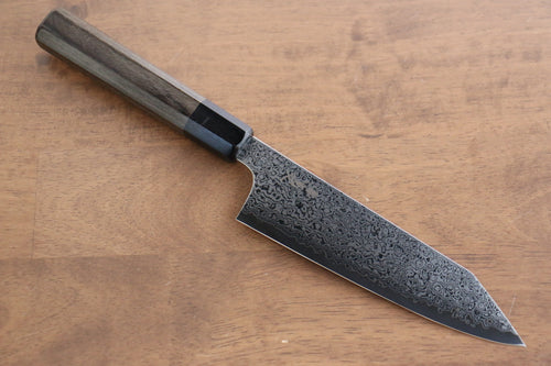 Kanjyo VG10 Damasco Kiritsuke Santoku  180mm Mango de Madera de Pakka Gris - Japanny-SP