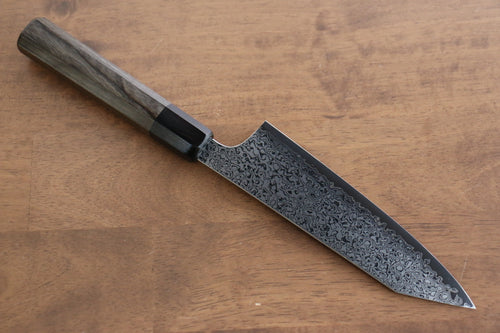 Kanjyo VG10 Damasco Kiritsuke Santoku  180mm Mango de Madera de Pakka Gris - Japanny-SP