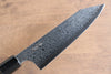 Kanjyo VG10 Damasco Kiritsuke Santoku  180mm Mango de Madera de Pakka Gris - Japanny-SP