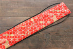 Japanese Style Knife Roll RedHexagon 1 Pocket - Japanny-SP